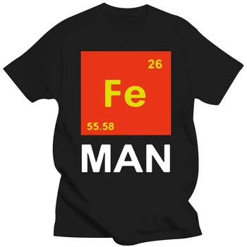 Periodická Tabulka Základních prvků Fe muž grafický vtipné, estetické t shirt muži Vědy streetwear Chemie topy pánské oblečení