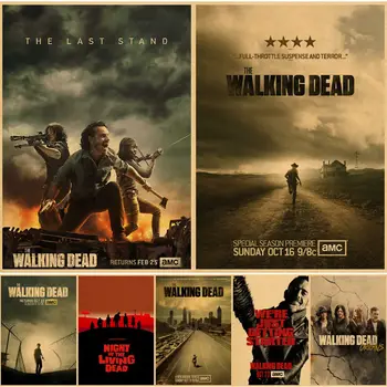Americký TELEVIZNÍ Seriál The Walking Dead Retro Plakát Negan Zdi Plakáty, Tisky, Domov, Pokoj, Umění, Painitng Samolepka na Zeď