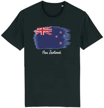 New Zealand Flag T-Shirt Země Státní Podpora Sportovní Unisex Tričko