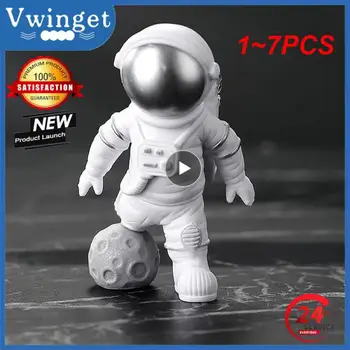1~7PCS Pryskyřice Astronaut Obrázek Socha Figurka Kosmonauta Sochařství Vzdělávací Hračky Desktop Domácí Dekoraci Astronaut Model Děti