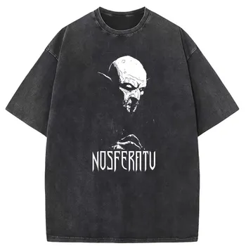 Nosferatu Horror T Košile Mikiny Pohodlné Tričko Prát Značky Normální Ženy Dlouhý Rukáv Tištěné Tričko