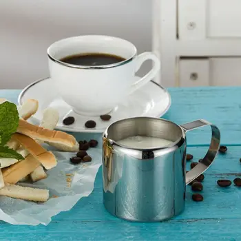 Kuchyně Výtok Džbán Pohár Coffeeware Z Nerezové Oceli Káva Krém Latte Napěnění Mléka Džbán