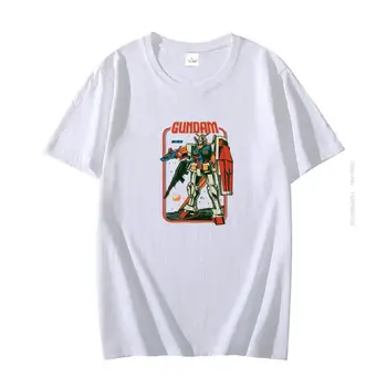 Gauda Anime Grafické T-shirt oversize pánské krátký rukáv t-shirt Robot Mecha Japonské Harajuku Streetwear pánské oblečení