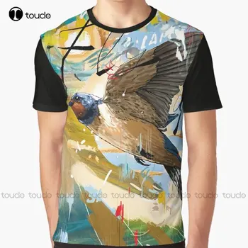 Létat Jako... Grafika, Pták, Příroda Typografie T-Shirt Vlastní Aldult Teen Unisex Digitální Tisk, Trička Vlastní Dárkové Xxs-5Xl
