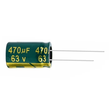 10pcs/lot vysoké frekvence nízké impedance 63v 470UF hliníkový elektrolytický kondenzátor 13*20 470UF63V 20%