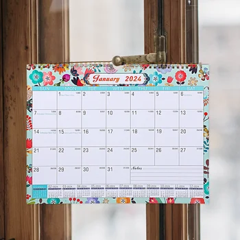 Kalendář Nástěnný Měsíční Visí Plánování Měsíc Psací Stůl Plánovač Flip Akademický Rok Office Vertikální Seznamu Memo Wirebound