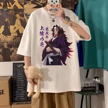 Kanroji Mitsuri Tričko Demon Slayer Print Top Tištěné Top Ležérní Styl, T-Shirt Letní Styl Harajuku