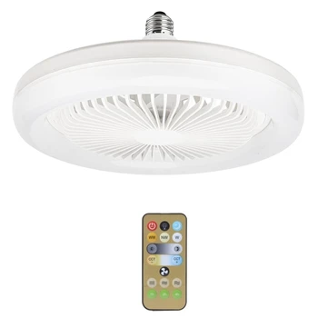 30W Stropní Ventilátor S Integrovaným Světla E27 Dálkové Stropní Osvětlení Ložnice, Obývací Pokoj Spínač Ovládání Domácí Lampa