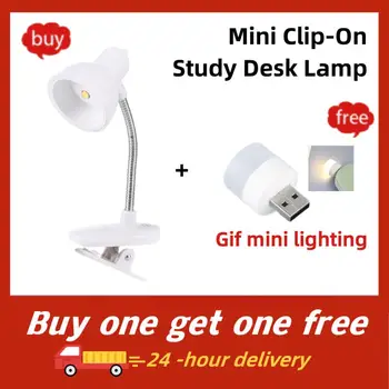 Mini Clip-On Studie Stolní Lampa napájení z Baterie Flexibilní, Noční Stolek, Lampa, Osvětlení, Lampy LED Mini Kniha Světlo, Světlo na Čtení