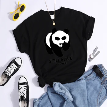 Ženy T Košile Pořádné Panda Se Vám Vysmívá Grafické Trička Harajuku Street Hip Hop Topy Ropa XS-4XL Mujer Košile pro Ženy