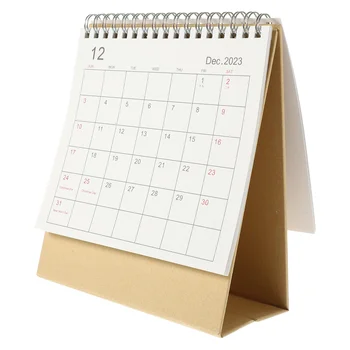 Kalendář 2023 2024 Psací Stůl Jemné Malé Papírové Novinka Dekor Stůl Pracovní Úřad Dárek Domácnost, Stolní