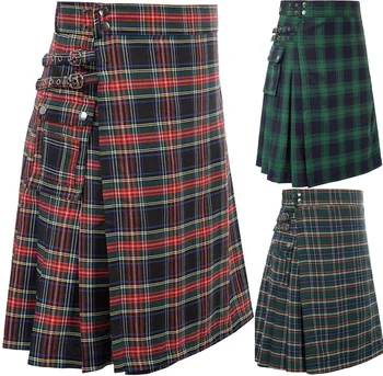 TPJB Nové Módní Pánské a Dámské Evropské Oblečení Tradiční Skotské Highland, Tartan, Kilt Svět Cosplay Oblečení
