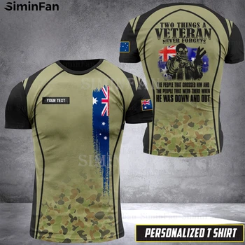 Austrálie, Vlajka, Voják, Armáda Veterán 3D Tištěné Pánské Camo T-Košile, Letní Tričko Mužské Košile Vysoce Kvalitní Unisex Ženy Ležérní Top 1