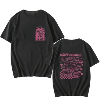 Harryho Dům Láska na Turné Muži/ženy Print Košile 100% Bavlna tričko Kawaii/krásné Komické Topy Estetické Oblečení Krátký Rukáv