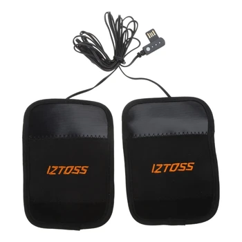 Nastavitelná Teplota USB Vyhřívané Rukavice pro Motocykly Vodotěsné Rychlý Ohřev Anti Slip Grip Zimní rukavice 2x