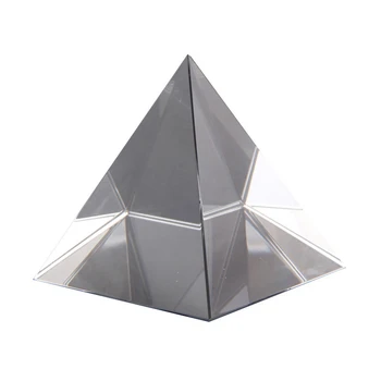 Prism Optické Sklo Pyramida 40mm Vysoký Obdélníkový Mnohostěn Vhodné pro Výuku Experimenty