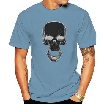 Pánské T-Košile Black Skullfire Lidské Death Metalová Kapela Bavlněná Trička s Krátkým Rukávem Kosterní Art T Košile Kolem Krku Šaty Letní