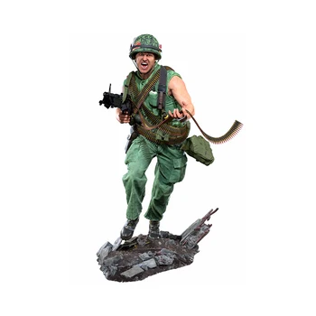 1/18 moderní bojovník, voják stát Pryskyřice obrázek Model stavebnice Miniaturní voják v rozloženém stavu bez Nátěru