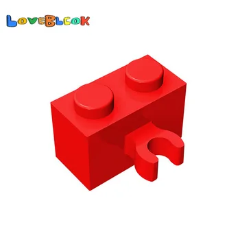 Brick 1x2 s Vertikální Klip Stavebních Bloků Sestavuje MOC Technické Části Kreativní Hračka Pro Děti, Kompatibilní 30237 10pcs/Lot