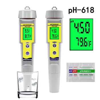 Vysoce Kvalitní PH Metr TDS Teplota ES Kvality Vody Tester Pen Vodivostní Detektor Sledovat Čistotu Opatření Nástroj pro Bazény