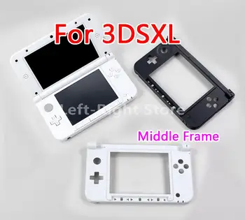 1KS Černá Bílá Bydlení Shell Případě kvalitní Náhradou Za 3DS XL LL 3DSXL 3DSLL Střední Rám