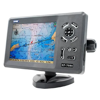 Námořní Navigaci Navigator ONWA KP-708A 7 Palcový Barevný LCD GPS mapovým Plotrem s Třída B AIS Transpondér, C-mapa, K-tabulka Navionics