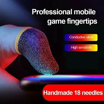 Herní Prst Postýlky Pot Důkaz Hru Finger Rukavice Ultra-tenký Prst Rukáv Prodyšný Ruky Kryt Pro Mobilní Hry PUBG