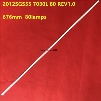 Nové 5KS LED Podsvícení strip Pro 2012SGS55 7030L 80 REV1.0 LJ64-03479A 55PFL5537H 55PFL5537K/12 55PFL5527K 55PFL5527H/12
