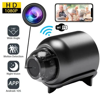 1080P HD Mini Wi-fi Fotoaparát Baby Monitor Krytý Bezpečnostní Kamery Videokamera Noční Vidění IP Cam Audio Video Rekordér