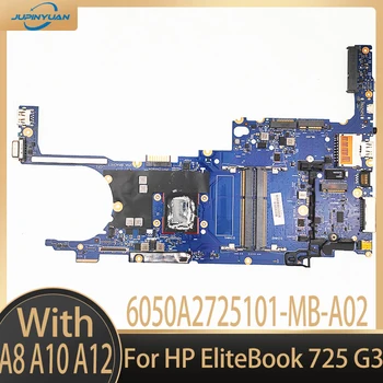 Pro HP EliteBook 725 G3 Notebook základní Deska 826627-601 826629-501 826628-001 W/ A8, A10, A12 CPU 6050A2725101-MB-A02 100% Testováno