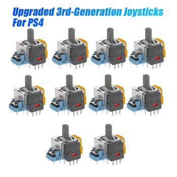 Modernizované 10KS Joysticky Pro PS4 Joysticky Hall Elektromagnetické Vysoká Přesnost Nastavitelný Joysticky Odolný Snadná Instalace