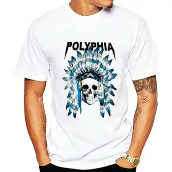 Polyphia Muži Lebky T-shirt Malé Černé