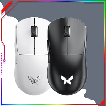MS301 Motýl Myši Bluetooth Bezdrátové 2,4 g Drátové Tři Režim Lehký 26000dpi Paw3395 Esports Herní Myš Pro Notebook Pc