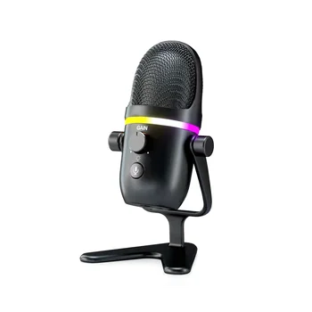 USB Kondenzátorový Mikrofon RGB Esports Gaming Mikrofon Stolní Mikrofon Počítač Nahrávání Mikrofonu