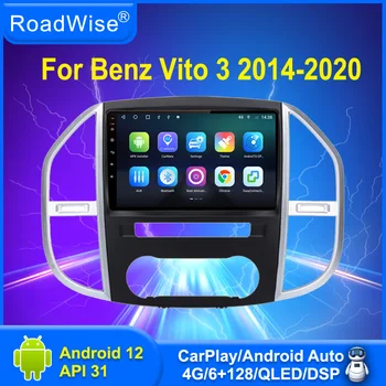 Vyzná 2 din Android Auto Rádio Pro Mercedes Benz Vito 3 W447 2014-2020 2021 Carplay Multimediální 4G, Wifi, GPS, DVD, 2din Autoradio