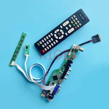 Ovladač LCD Controller Board Fit BT156GW01 BT156GW02 1366*768 USB+AV+HDMI+VGA, LVDS 40-Pin TV Analogový Kit DIY 15.6