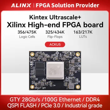 ALINX ACKU5 Xilinx Kintex UltraScale+ FPGA Core Board Hodnocení Desky A Soupravy SOM PCIE3.0 GTY XCKU5P