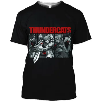 2023 Nové Anime Thundercats 3D Tisk T Shirt Muži Ženy Módní Ležérní Nadrozměrné T-košile Děti Kluk Kawaii Topy Pánské Oblečení
