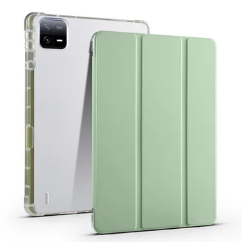 Transparentní Měkké TPU Pouzdro pro Xiaomi RedMi Pad SE 2023 11 palcový Tablet s Držák Tužky, Pouzdro Smart Cover
