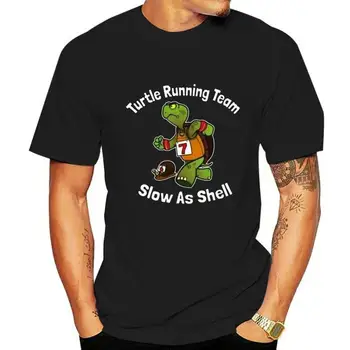 Želva Běh Tým Pomalu Jako Shell Pánské Novinka T-Shirt Oblečení Tričko