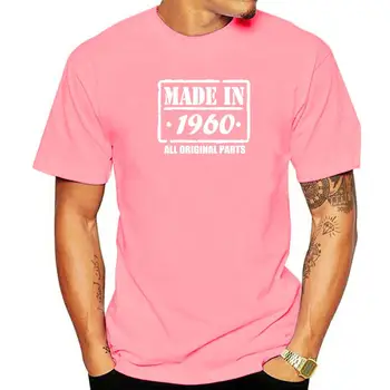Vyroben V roce 1960 Trička 62 Let, Dárek k Narozeninám Vtipné Unisex Grafické Nová Móda Bavlna Krátký Rukáv O-Neck Harajuku T-shirt