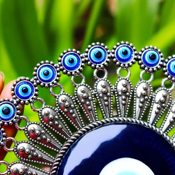 Turecké Modrá pro Zlým Okem Dekor Zdi Visí Přívěsek Amulety Ozdoba pro Kroužek na Klíče Home Zahrada pro Ochranu, Požehnání, Štěstí