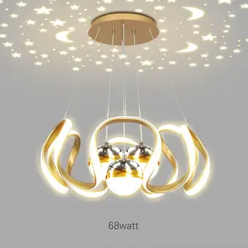 Moderní LED Přívěsek Lustr Osvětlení pro Obývací Pokoj, Kuchyni Restaurace Hvězdné Nebe Design Závěsné Supension Lampy Stmívatelné