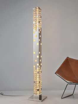 Moderní Budova Dům Model Prodejní Kancelář Crystal Z Nerezové Oceli, Luxusní Stojací Lampa Obývací Pokoj Jídelna