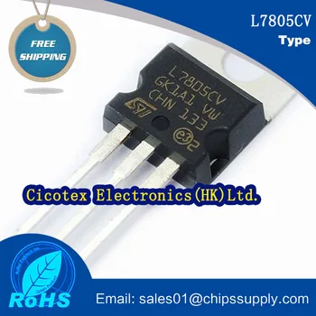 20ks/lot L7805CV Tranzistor integrovaný obvod čipy-220 IC REG LDO 5V 1.5 A TO220AB L 7805 CV