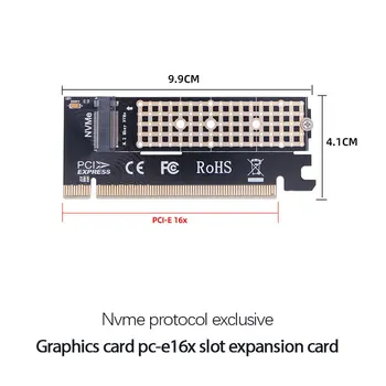 k PCIE x16 Karty Adaptéru Pci-e na m.2 Převést Adaptér NVMe SSD Adaptér m2 M Klíč Rozhraní PCI Express 3.0 x4 2230-2280 Velikost