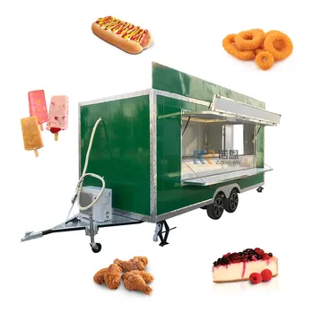 Venkovní Mobilní Fast Food Trucků pro Prodej v Evropě Mobilní Potravin Trailer s Plnou Kuchyňské Vybavení Přizpůsobené Stravování Košíku