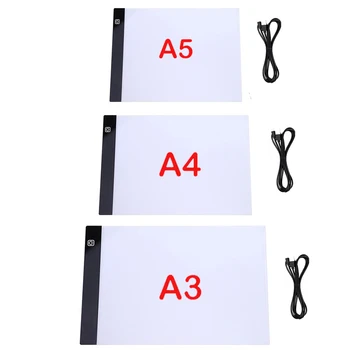 Elice A2 A3 A4 A5 ultra tenké LED Kreslení Digitální Grafiky Pad USB LED Light pad kreslení tablet Elektronického Umění Malba