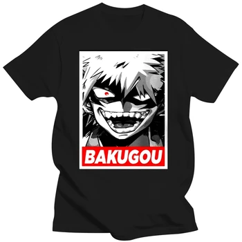 mužské tričko grafické t košile Katsuki Bakugo Boku Žádný Hrdina Černých Odpališť Topy Tee T-Shirt Oblečení Confortable unisex Topy T-Shirt