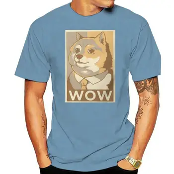 Kryptoměna Dogecoin Horníci Meme Tkaniny Tričko Doge Wow Classic Tričko Nadrozměrné Muži Oblečení Tisk Velký Prodej